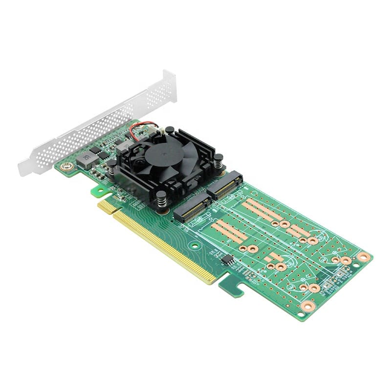 PCIe 3.0 X16 to Quad M.2 NVMe Switch Adapter