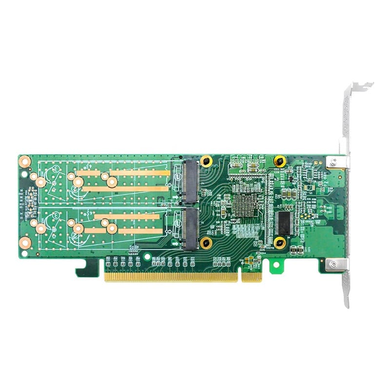 PCIe 3.0 X16 to Quad M.2 NVMe Switch Adapter