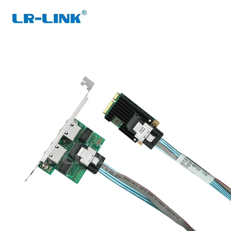 LR-LINK LRES2202PT Mini PCIe Full Size Dual-port Copper Ethernet Lan Card