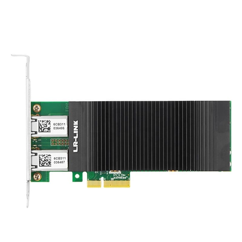 LR-LINK LRES2002PT-PoE PCIe X4 Dual-port 802.3at PoE+ Gigabit Vision Frame Grabber Card