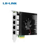 LR-LINK PCIe 3.0 X4 Quad-port 5G POE+ Vision Framer Grabber Card Marvell AQC111C Machine Vision