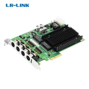 LRES4011MT-POE M12 X-code PCIe X4 Quad Port PoE+ M12 Gigabit Vision Frame Grabber Card Rail Transport
