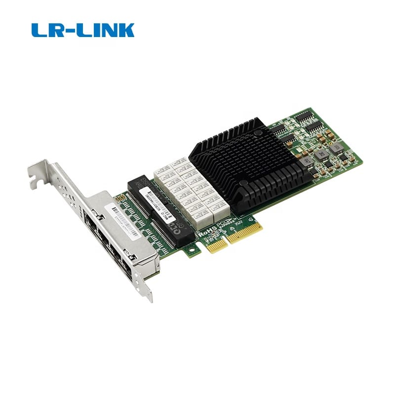 LR-LINK LRES8001PT-BP PCIe X4 Quad-Port Copper Gigabit Dual Bypass Ethernet Network Adapter