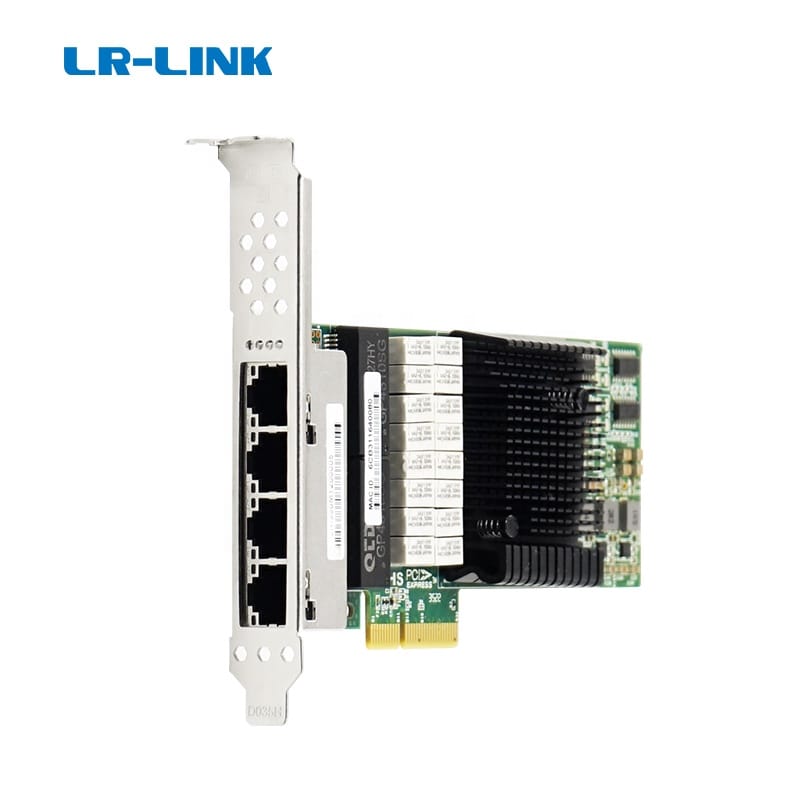 LR-LINK LRES8001PT-BP PCIe X4 Quad-Port Copper Gigabit Dual Bypass Ethernet Network Adapter