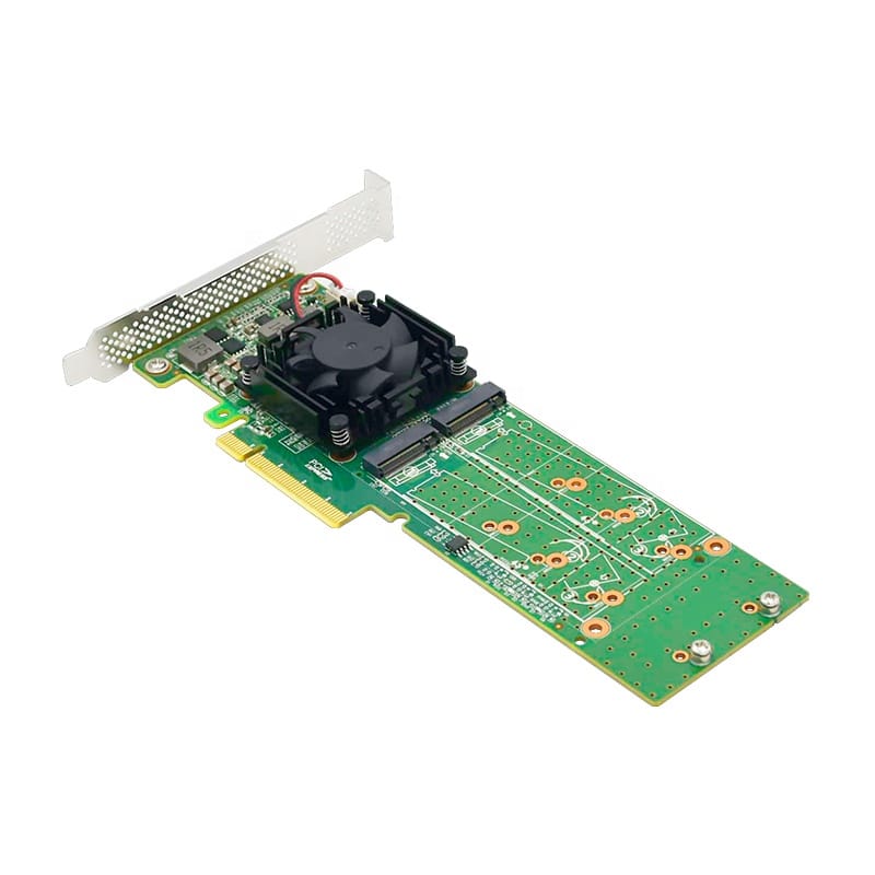 Linkreal LRNV9547LP-2I PCI Express X 8 to Dual M.2 NVMe SSD Switch Adapter