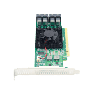 PCIe 3.0 X16 to 4 Port SFF-8643 U.2 NVMe SSD Adapter