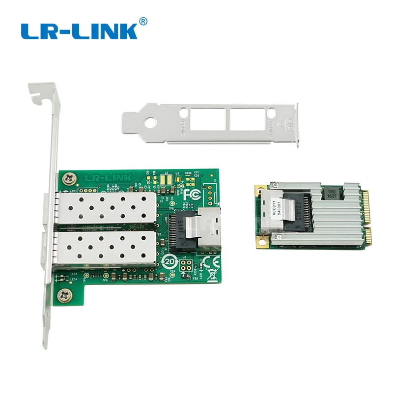 Mini PCIe Dual 2*SFP Ports Gigabit 1000Base-X Ethernet Fiber Mini PCIe Network Card Intel I350 Based