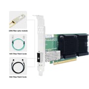 LR-LINK PCIe V4.0 X16 Single Port 100Gbps QSFP28 Intel E810 Wired Ethernet Network Card Adapter for Server