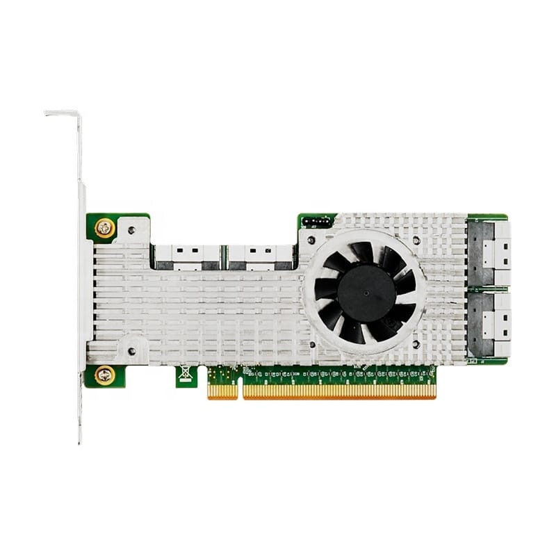 LRNV9F48 PCIe X16 4-port NVMe Switch Adapter Storage Expansion Card NVMe 8*SSD N.2 or GPU