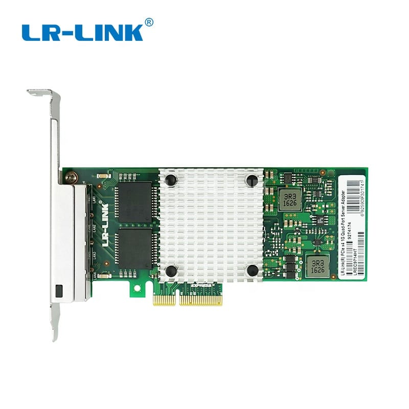 LR-LINK LREC9714HT PCI Express X4 Gigabit Quad Ports Copper 10/100/1000Mbps 4 RJ45 Ports 1000Base-T Network Adapter