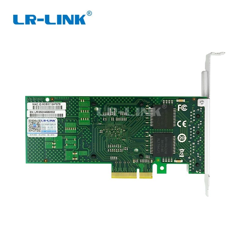 LR-LINK LREC9714HT PCI Express X4 Gigabit Quad Ports Copper 10/100/1000Mbps 4 RJ45 Ports 1000Base-T Network Adapter