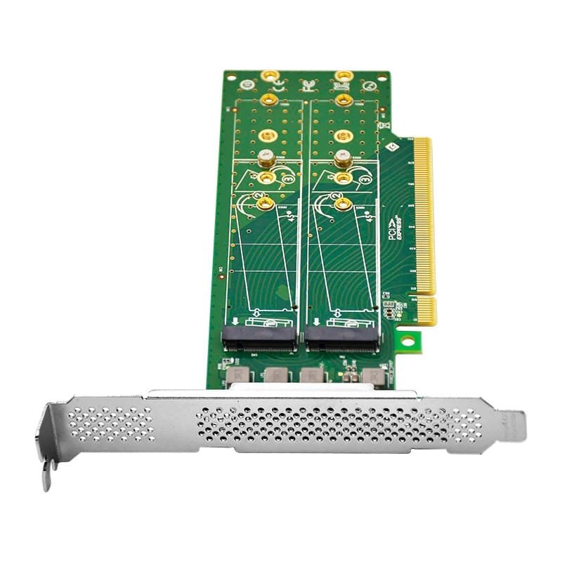 Linkreal PCIe X16 to 4 Port M.2 NVMe SSD Adapter