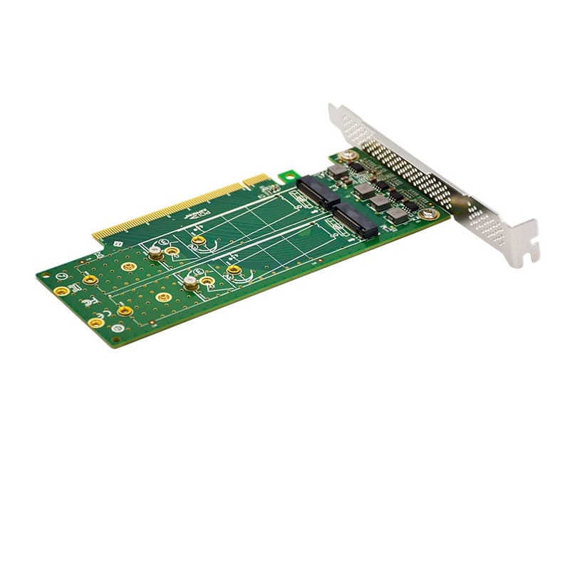 Linkreal PCIe X16 to 4 Port M.2 NVMe SSD Adapter