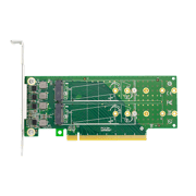Linkreal PCIe X16 to 4 Port M.2 NVMe SSD Adapter