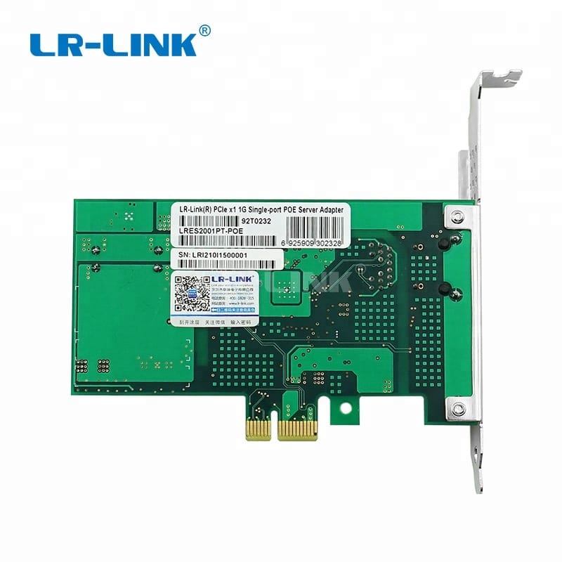 LRES2001PT-POE PCIe X1 Gigabit Single Port Copper POE Ethernet Network Card Based on Intel I210 Chipset