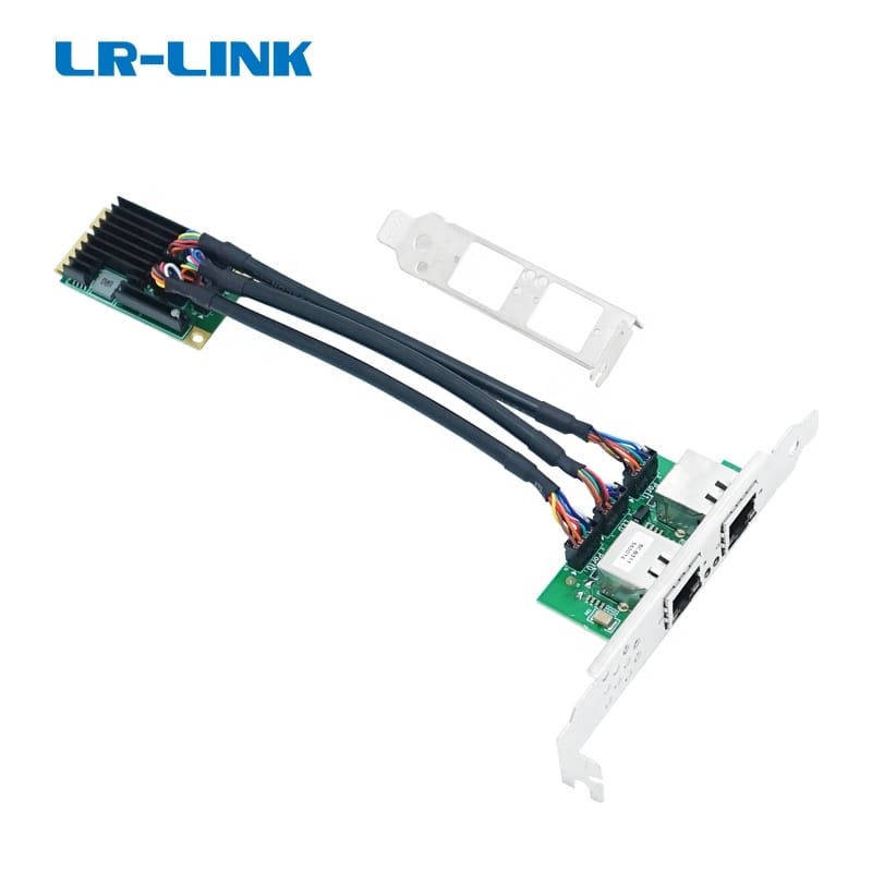 LRES2217PT Mini PCIe Dual-port Gigabit 1G Network Cards RJ45 Lan M.2 Ethernet Network Card Adapter