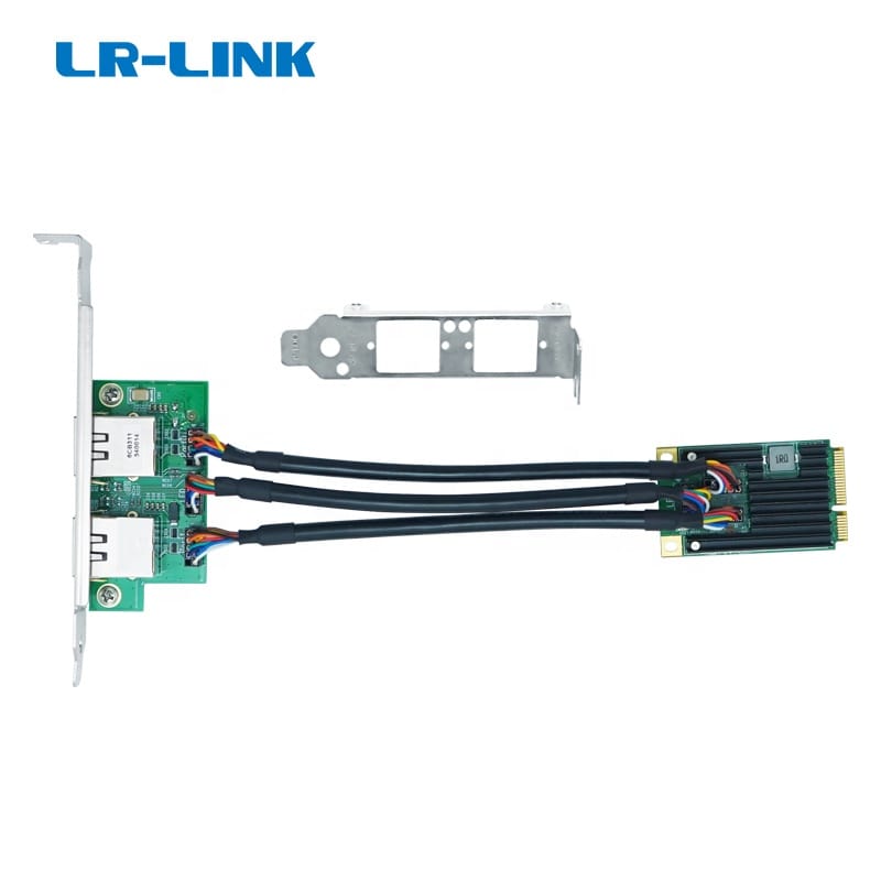 LRES2217PT Mini PCIe Dual-port Gigabit 1G Network Cards RJ45 Lan M.2 Ethernet Network Card Adapter