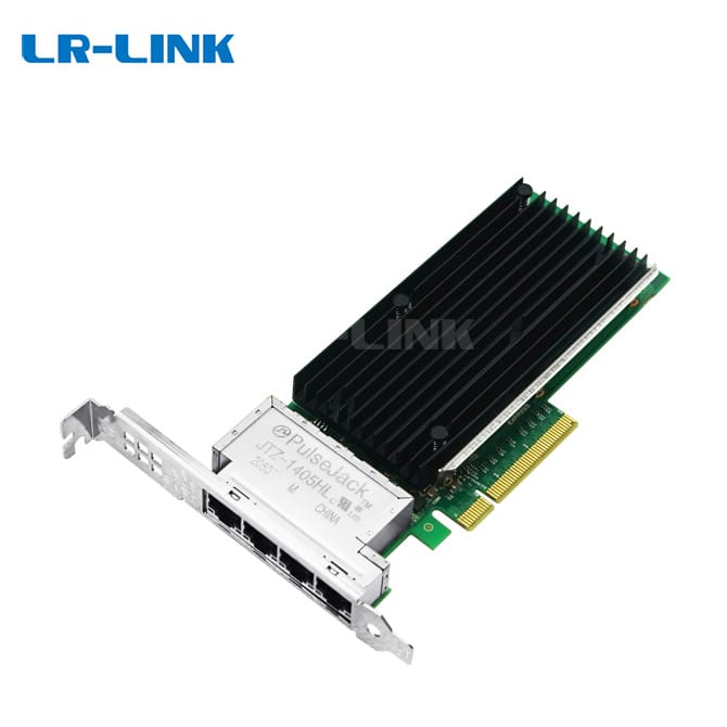 LR-LINK LRES1013PT PCIe 3.0 X8 Quad Port 10Gbps 4*RJ45 Copper Ethernet Network Card