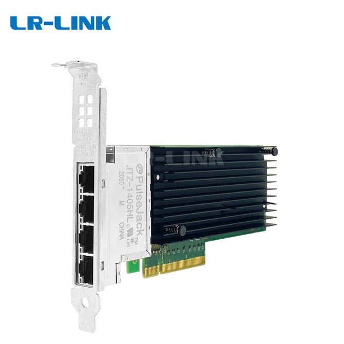 LR-LINK LRES1013PT PCIe 3.0 X8 Quad Port 10Gbps 4*RJ45 Copper Ethernet Network Card