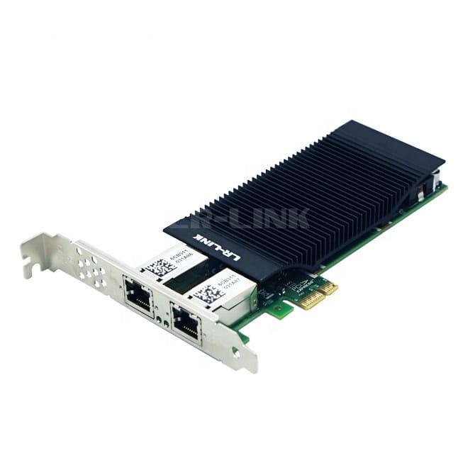Lrlink Dual Port PCI Express Network Card PoE+1Gigabit Vision  Frame Grabber Card Ethernet Solution Nic