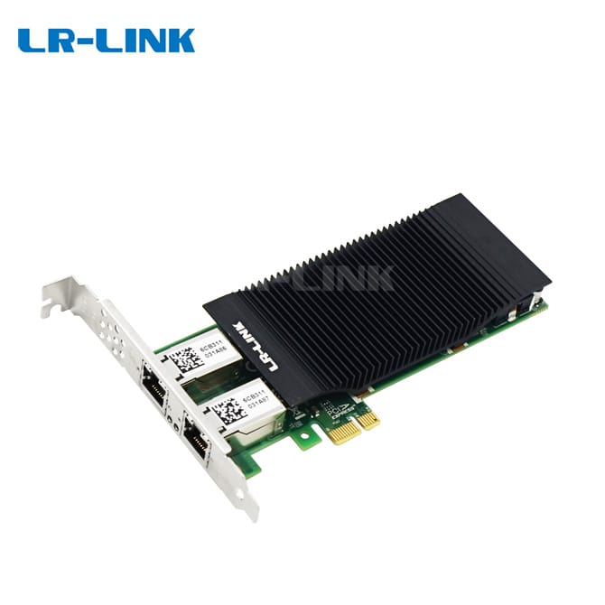 Lrlink Dual Port PCI Express Network Card PoE+1Gigabit Vision  Frame Grabber Card Ethernet Solution Nic