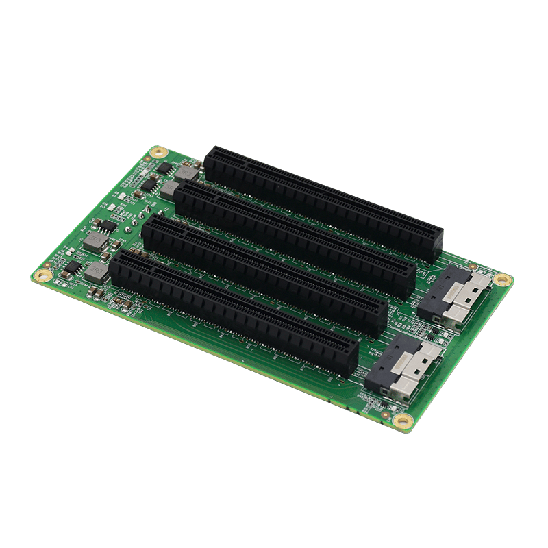 Linkreal LRFCF944 2 Port SFF-8654 to 4 PCIe X16 Slot Adapter