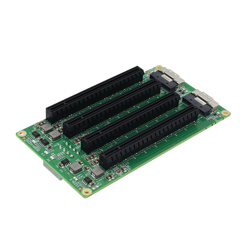 Linkreal LRFCF944 2 Port SFF-8654 to 4 PCIe X16 Slot Adapter