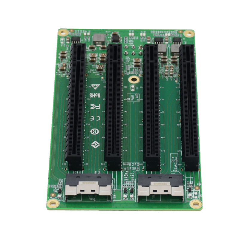 Linkreal LRFCF944 2 Port SFF-8654 to 4 PCIe X16 Slot Adapter