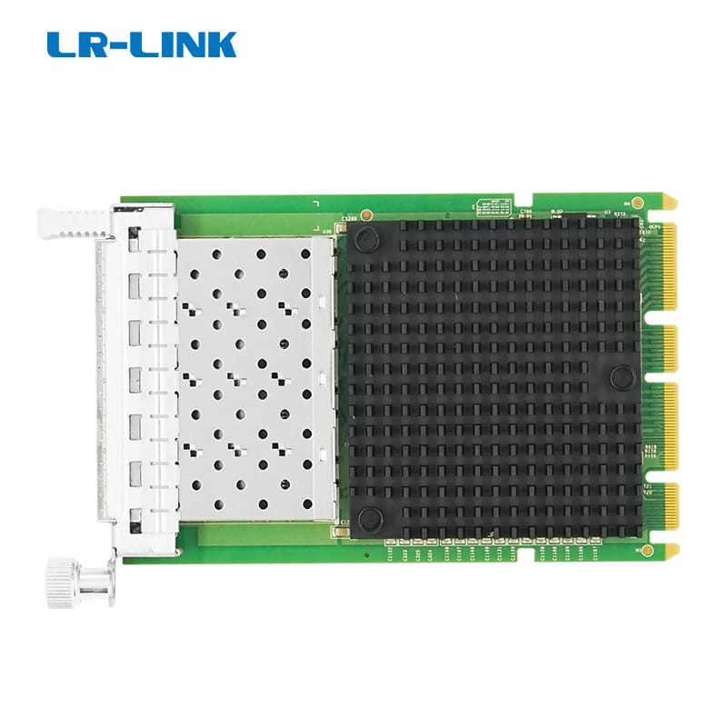 LR-LINK Brand LRES3027PF-OCP OCP 3.0 SFF Quad-Port 25Gbps SFP28 Ethernet Mezzanine Network Adapter Card