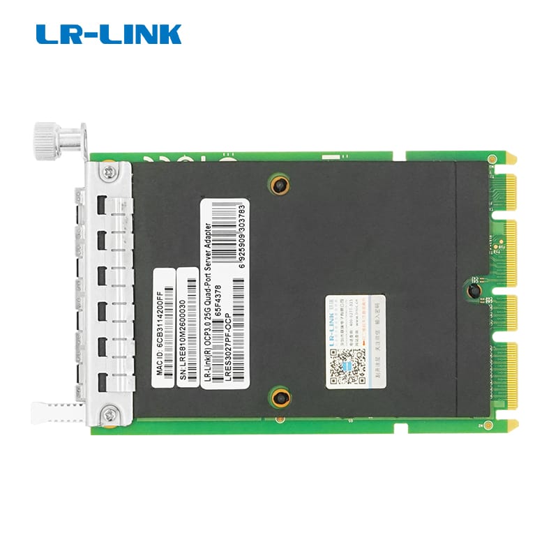 LR-LINK Brand LRES3027PF-OCP OCP 3.0 SFF Quad-Port 25Gbps SFP28 Ethernet Mezzanine Network Adapter Card