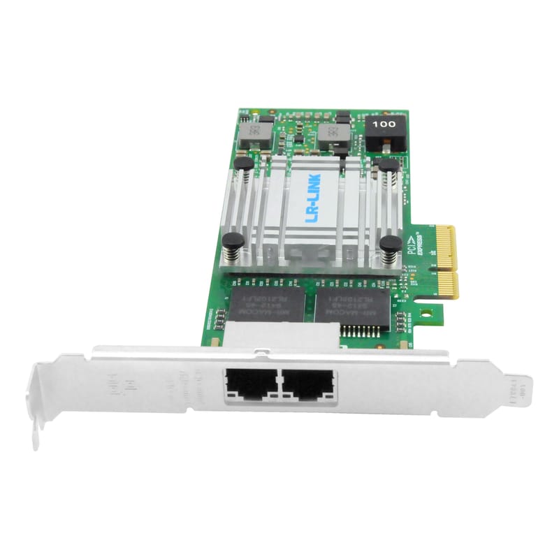 LREC9712HT Ethernet Network Card 2 Port Lan Card I350 PCIe Express Dual Ports Network Adapter