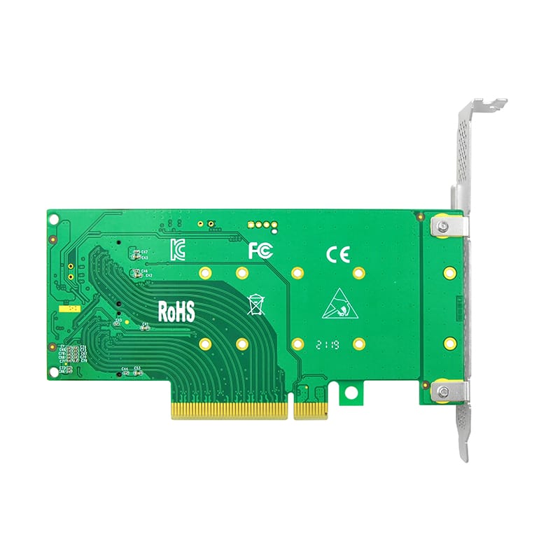 Dual PCIe 3.0 X8 to M.2 NVMe Adapter  M.2 NVMe SSD.
