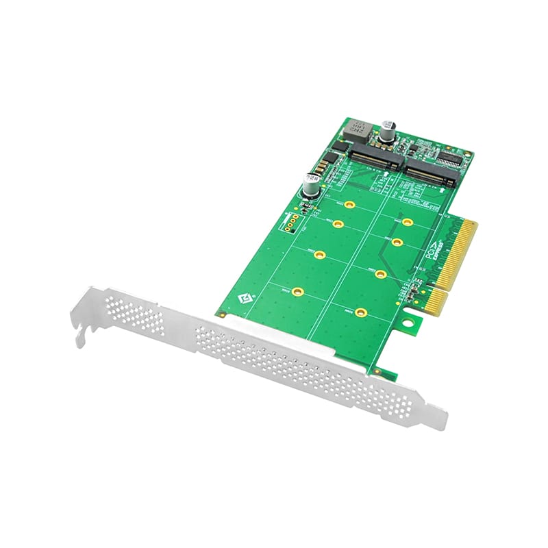 Dual PCIe 3.0 X8 to M.2 NVMe Adapter  M.2 NVMe SSD.