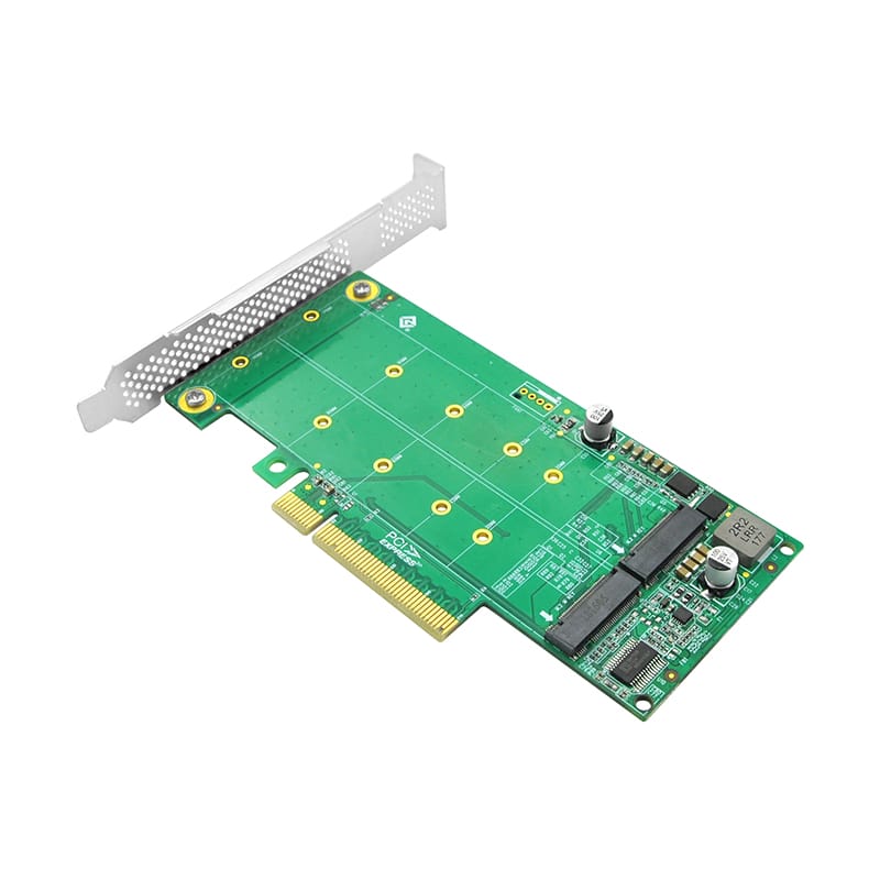 Dual PCIe 3.0 X8 to M.2 NVMe Adapter  M.2 NVMe SSD.