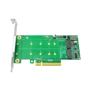 Dual PCIe 3.0 X8 to M.2 NVMe Adapter  M.2 NVMe SSD.