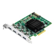 Linkreal LRSU9A72-4A(3U) PCIe X4 Quad Ports USB3.0 Type-A 5Gb 4*USB3.0 Adapter Expansion Card  for Industrial USB Camera