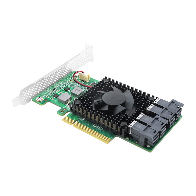 PCIe 3.0 X 8 to 4 Port SFF-8643 NVMe Switch Adapter PLX PEX8747