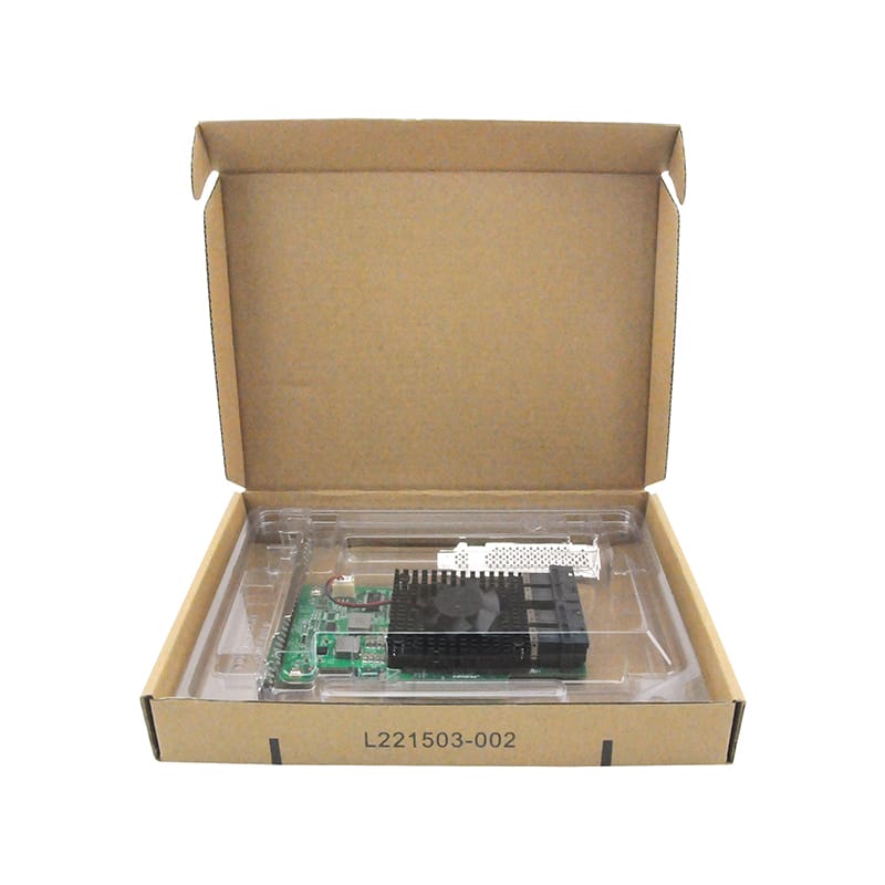 PCIe 3.0 X 8 to 4 Port SFF-8643 NVMe Switch Adapter PLX PEX8747