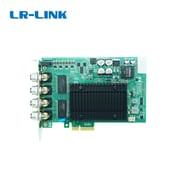 LR-LINK LRES4006MT-PoE PCIe X4 Quad Port 4*RJ45 Gigabit M12 Connector X-Code PoE+ Frame Grabber Card