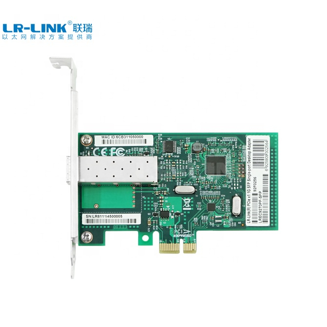 LREC9270PF-SFP RTL8111H RealteK PCIe Fast Ethernet Card 1000Base-FX SFP ...