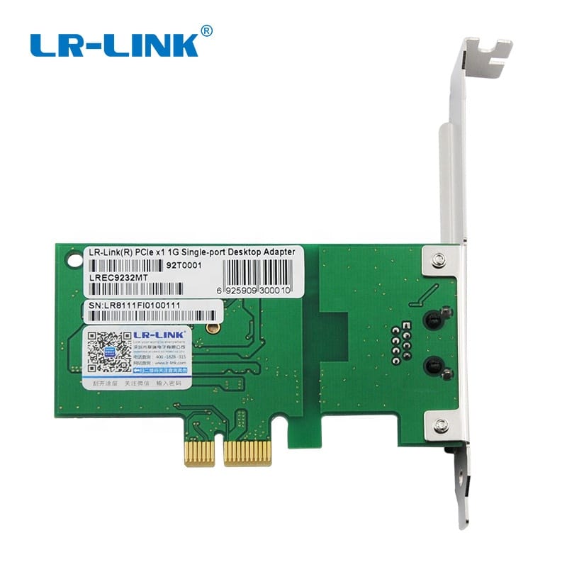 Realtek RTL8111F PCIe*1 Gigabit Single RJ45 Network Card