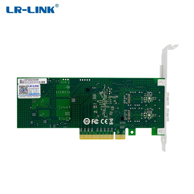 LR-LINK LREC6822XF-2SFP+ PCI-E 3.0 X8 10G Dual Ports Mellanox ConnectX-3 NIC Wired Ethernet Network Lan Card Adapter for Server