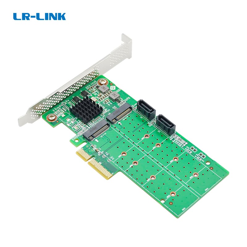 LRST9630-2M2S 6Gb PCIe x4 to 2-Port M.2 & 2-Port SATA RAID Card