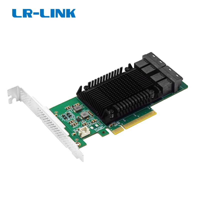 LRNV9441-4IR PCIe3.0 x8 to Quad-port U.2 NVMe Adapter (Marvell 88NR2241 Based)Support RAID 0, RAID 1, JBOD