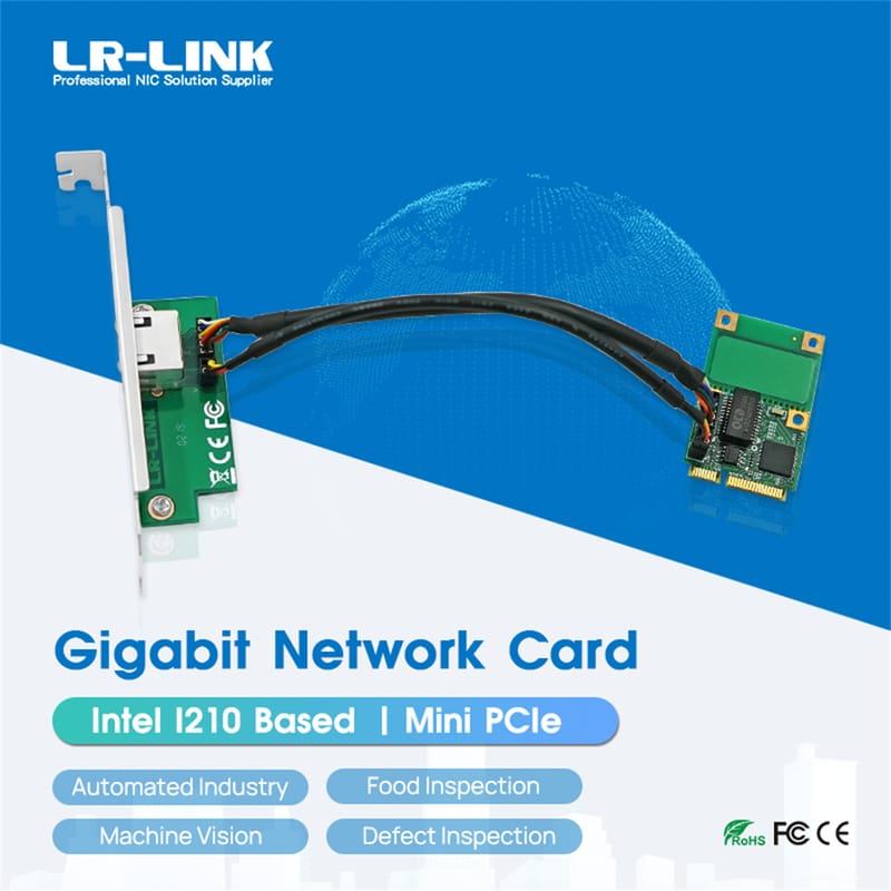 LRES2206PT Mini PCIe Single-port Gigabit Copper Ethernet Network Adapter (Intel I210)