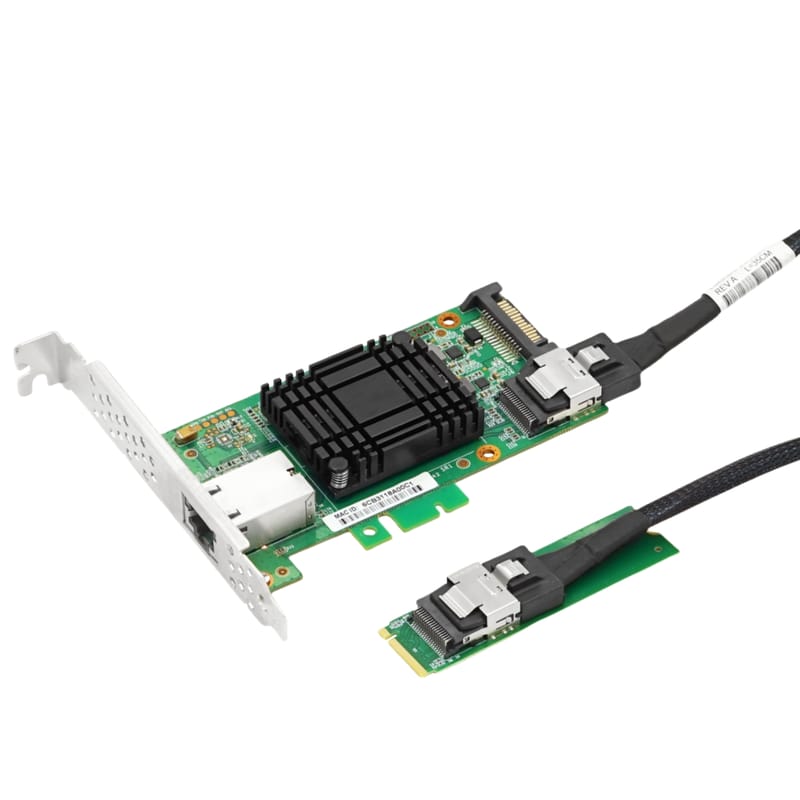 LRES2330PT-RJ45 10G Single-port to SFF-8087/M.2 Ethernet Adapter (Marvell AQC113 Based)