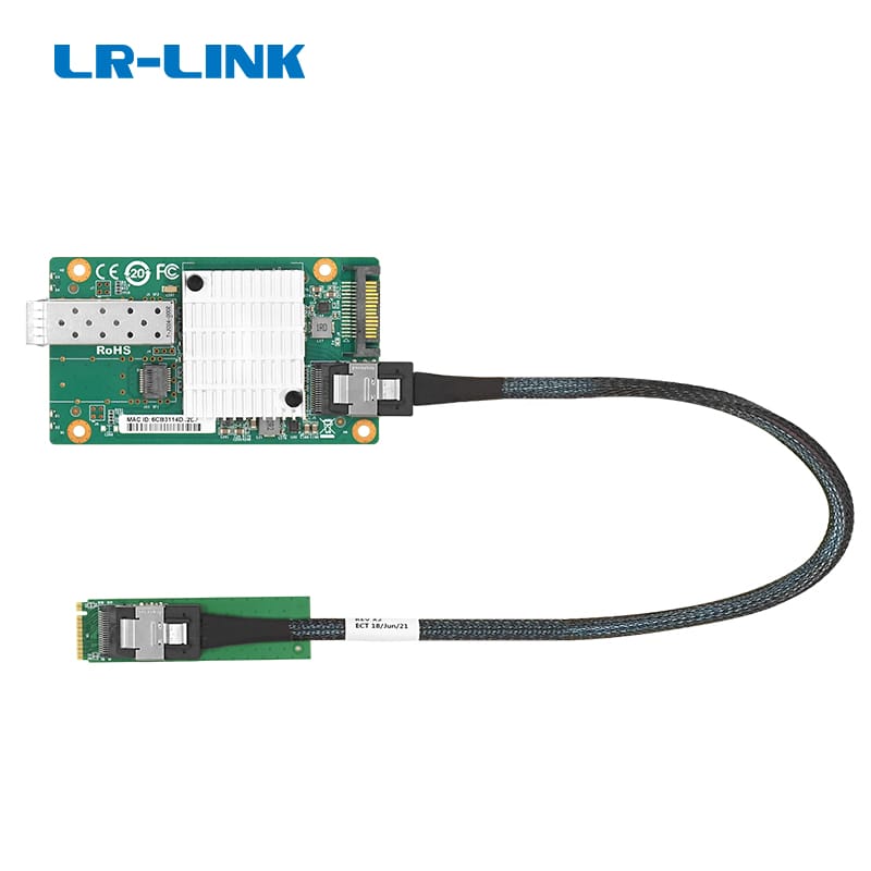 LRES2130PF-SFP+ 10G Single-port to SFF-8087/M.2 Ethernet Network Adapter (Mellanox X3 Based)