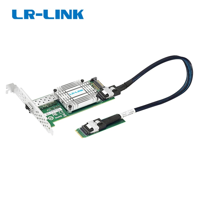 LRES2221PF-SFP+ 10G Single-port to SFF-8087/M.2 Ethernet Network Adapter (Intel 82599 Based)