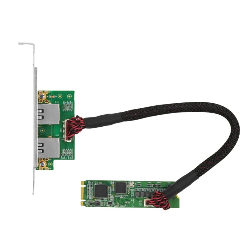 LRES2041PT-2RJ45 M.2 BM 1G Dual-port Adapter