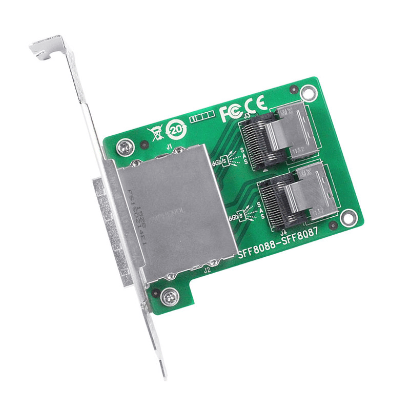 LRFC7722 6G 2-Port SFF-8087 to SFF-8088 Transfer Card